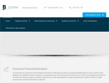 Tablet Screenshot of cetefin.es